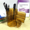 Desktop Multifunctional  Multicolor Cylinder Shaped Holder Rotatable Pen Pencil Holder